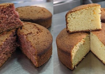 Bizcochos fresa y naranja