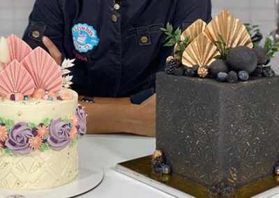 Decoración_Tarta redonda y cuadrada