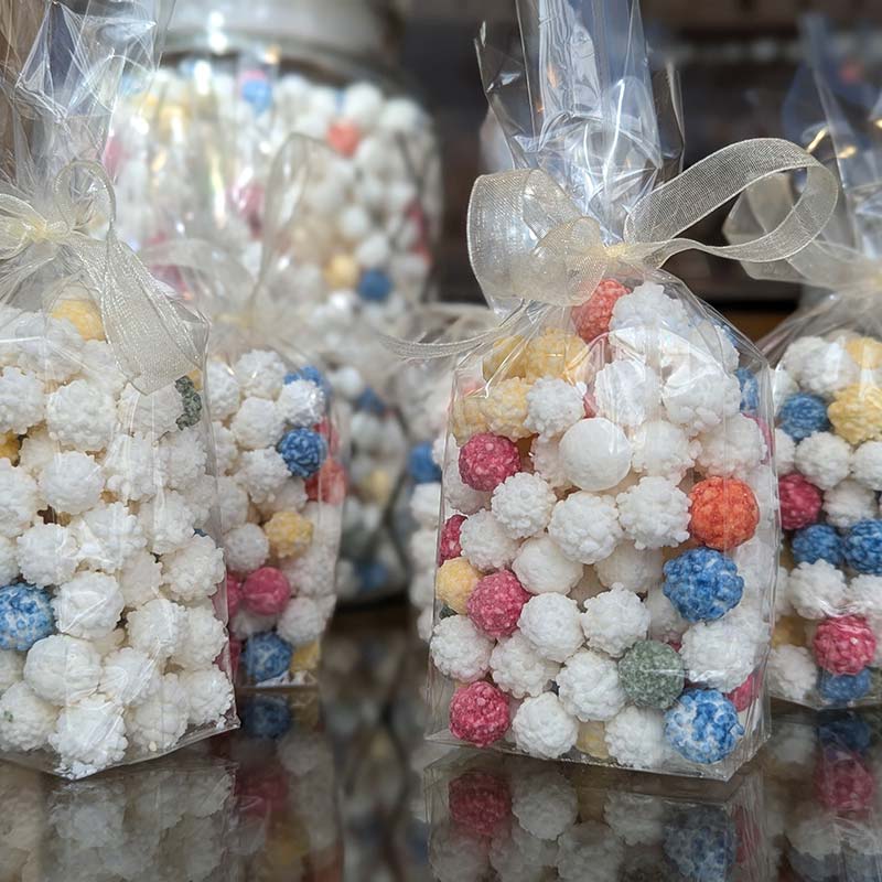 bolitas merengues de colores decoración repostería