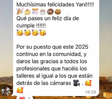 Testimonio Usuario Escuela Repostería para Regalo Navidad