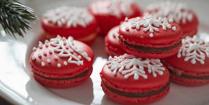 Macarons para navidades y fin de año