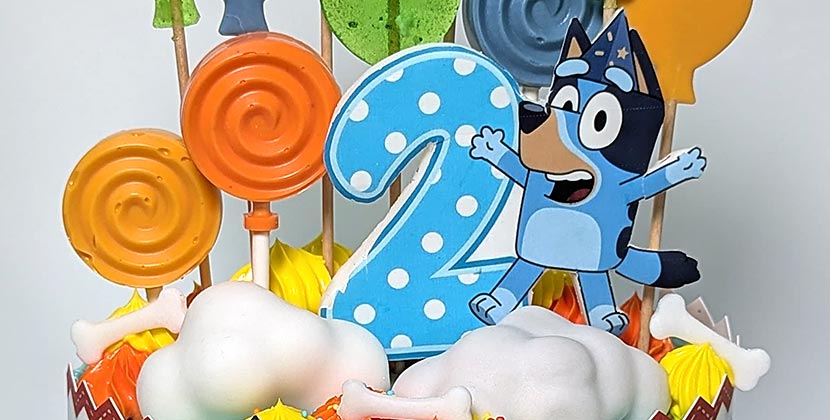 Decoración Tarta Bluey