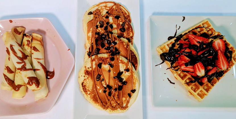 Gofres, pancakes y creps